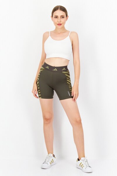 adidas Women Sportswear Fit Training Shorts, Khaki