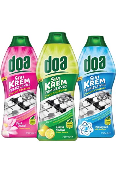 DOA SIVI KREM TEMİZLEYİCİ 750ML X 3 ADET
