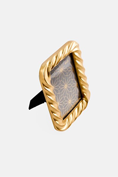 Enchante Accessories Rectangle Champagne Resin Photo Frame, Gold