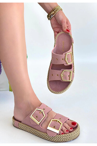 Ovebu İces Powder Nubuck Slippers