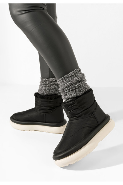 B T Shoes Čierne dámske snehule Masha