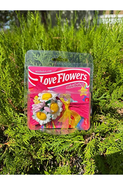 Merit Flower Mini Buket Papatya Çiçek Buketi, Love Flowers, Sevgiliye Kalıcı ...