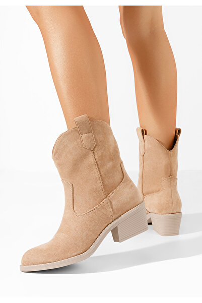 B T Shoes Cizme western dama Zaryna kaki