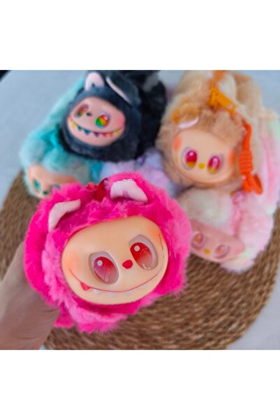 senacacollection Labubu βελούδινη μολυβοθήκη με κορδόνι Εισαγόμενη βελούδινη θήκη για στυλό 1 ΤΕΜ