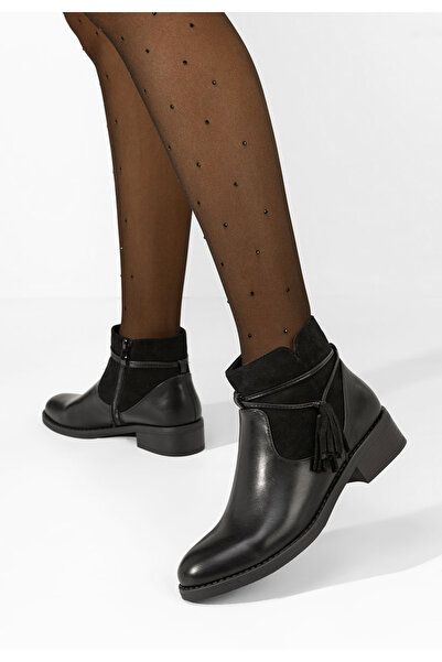 B T Shoes Ghete dama Clelia negre