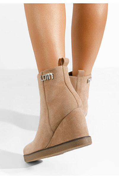B T Shoes Μποτακια πλατφορμεσ Niau χακι