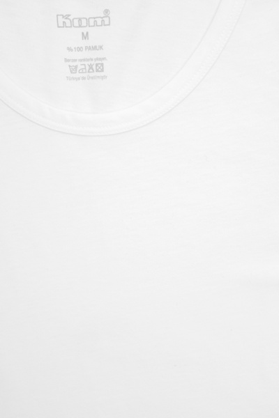 Kom Henry Men's Thick Strap 100% Cotton 2-Piece Basic Undershirt