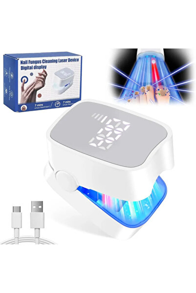 choice2 جهاز ليزر LED لعلاج فطريات الأظافر بشاشة رقمية لتنظيف الأظافر المصابة...