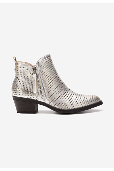 B T Shoes kotníkové boty na podpatku Larivinne arginti