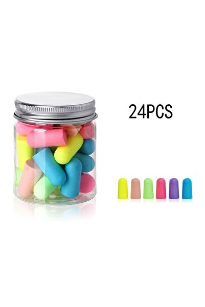 Choice 24PCS Multicolor 24/60/120 Pcs Bullet Type Foam Earplugs Anti-Noise Ab...