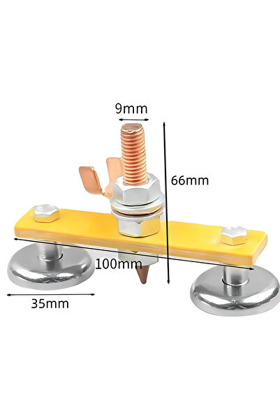 Choice Double Head Welding Magnet Head Magnetic Welding Fix Ground Clamp Sing...