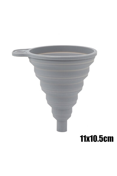 Choice Grey-Large Car Engine Funnel Universal Silicone Liquid Funnel Washer Fluid Change Foldable Portable