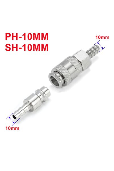 choice2 10mm 1Set European EU Type Pneumatic Fitting Connector Quick Coupler ...