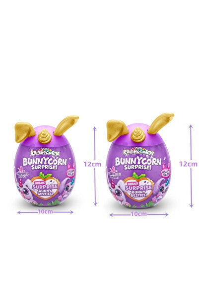 Choice Random 2pcs Cartoon Zuru Rainbocorns Bunnycorn Magic Egg Surprise Blind Box Rabbit Plush Toys Rabbit