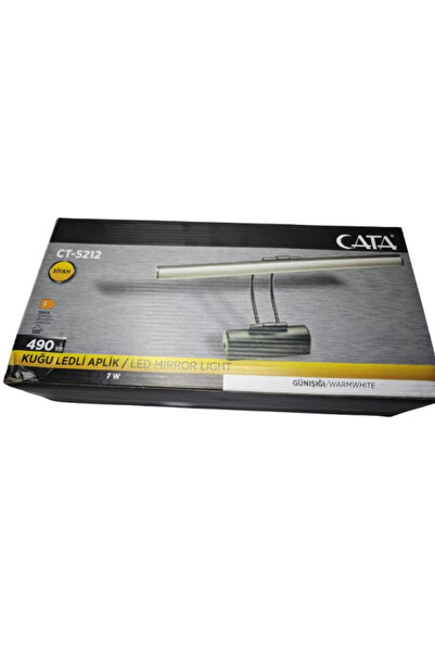 Cata CT 5212 Siyah Kasa Kuğu Ledli Duvar Apliği 6W 3200K Günışığı