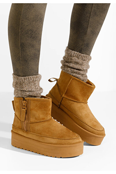B T Shoes Antalya camel platform Ug boots