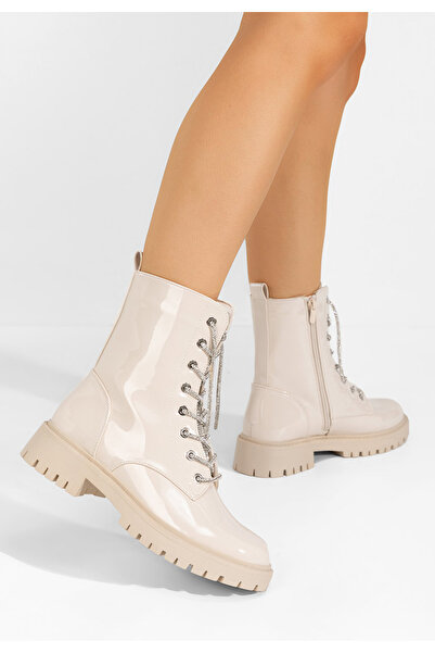 B T Shoes Αρβυλάκια γυναικεία Diedra V2 μπεζ