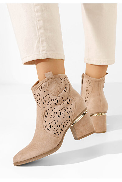B T Shoes Γυναικεία Μποτίνια Anemone χακι