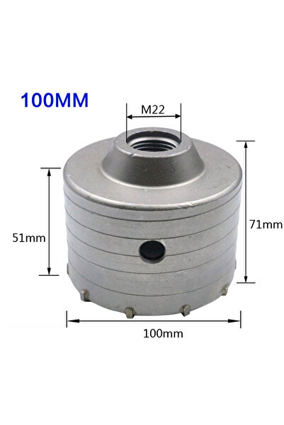Choice7 100mm SDS Concrete Hole Saw 30-160mm Electric Hollow Core Drill Bit S...