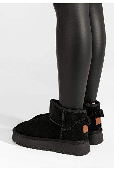 B T Shoes Černé dámské válenky Midisa