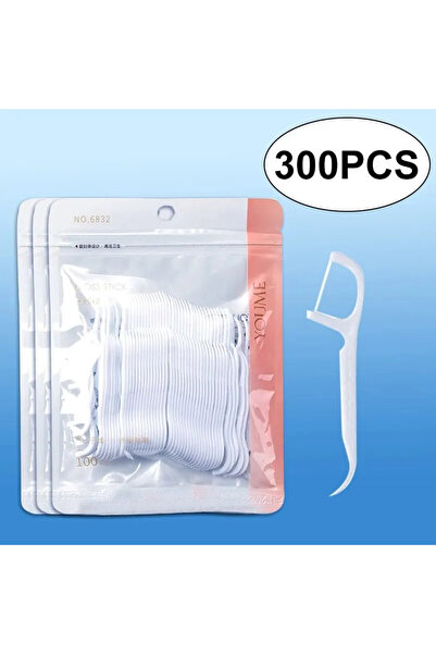Choice 300pcs 100/300/500pcs Disposable Dental Floss Stick Interdental Cleani...