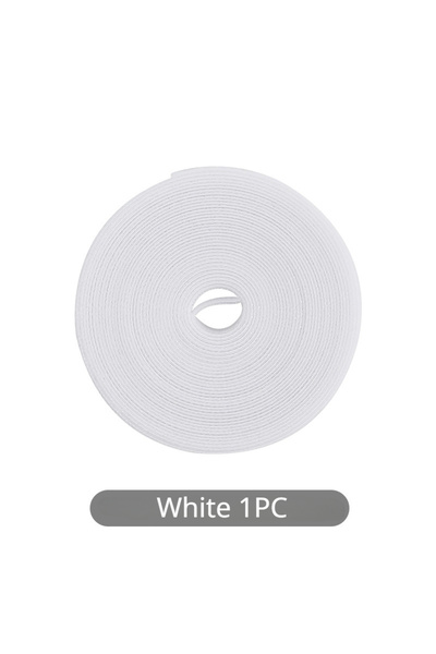 Choice5 10X3000mm White 1PC 1PC Data Cable Management Cable Tie Reusable Remo...