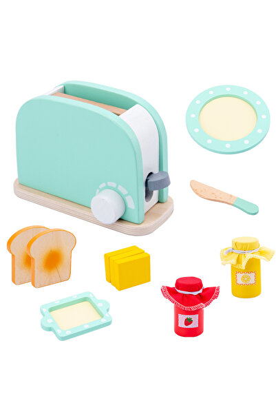 Choice3 LTC00535A Wooden Kitchen Pretend Play Toy Simulation Wooden Coffee machine Toaster Machine Food Mixe