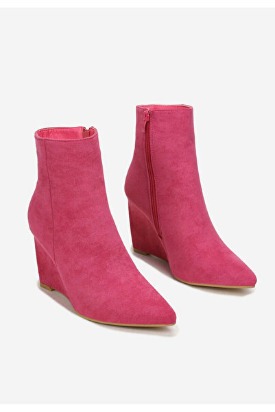 B T Shoes Μποτακια πλατφορμεσ Simera φουξια