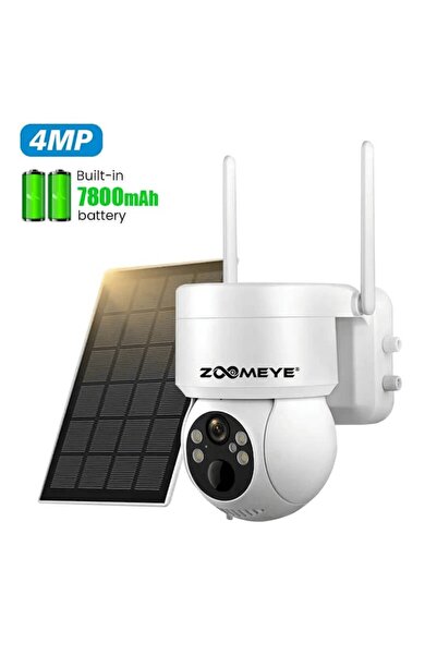 ZoomEye Camera de Supraveghere 4MP Pro cu Panou Solar de 5W, PTZ, WiFi, PIR+AI, Vedere Nocturna Full