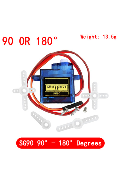 Choice4 محرك سيرفو SG90 بزاوية 90-180 درجة، طرازات SG90، SG02R، MG90S، MG995،...