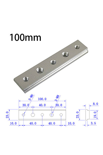choice2 قضيب منزلق لقطع الزوايا 100 مم، قضيب قياس لمنشار الطاولة، مسار قطع ال...