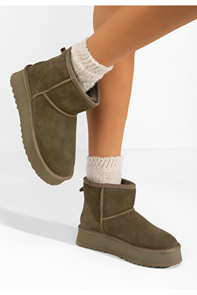 B T Shoes Μπότες τύπου ug Elvera πρασινο