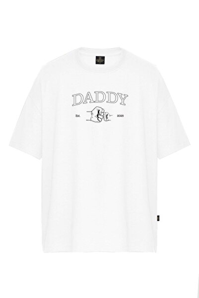 Espina Premium Erkek Daddy Baskılı Oversize Tişört