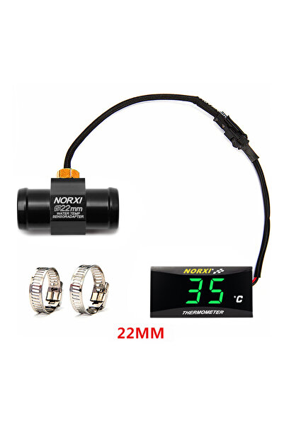 Choice8 مقياس درجة حرارة الماء الصغير للدراجات النارية باللون الأخضر المئوي م...