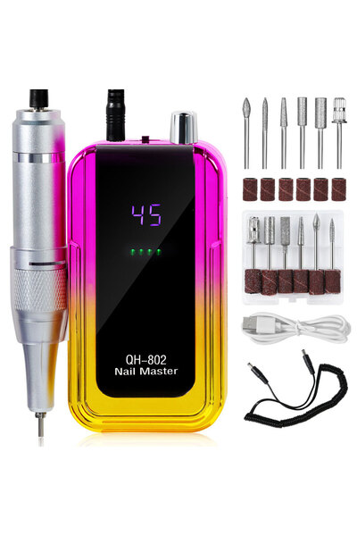 Choice3 802 Colorful Powder 45000RPM Rechargeable Electric Nail Drill Machine...