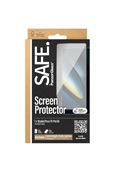 Panzer Glass واقي شاشة شفاف للهواتف الذكية من بانزر جلاس - آمن وسهل الاستخدام