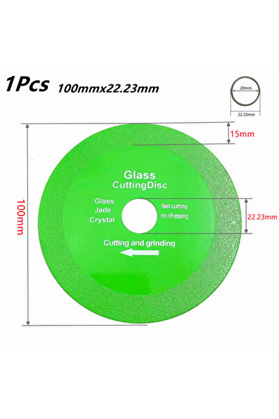 choice2 شفرة قطع الزجاج 100×22.23 مم، 100/115/125 مم، مناسبة لقطع بلاط السيرا...