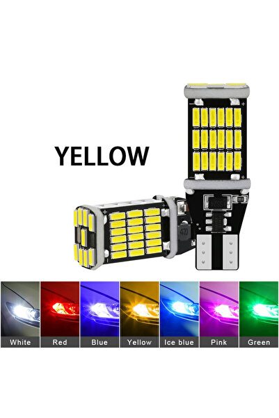 Choice4 مصباحان LED أصفران T15، بديل عالي السطوع لمصابيح الرجوع للخلف ومصابيح...