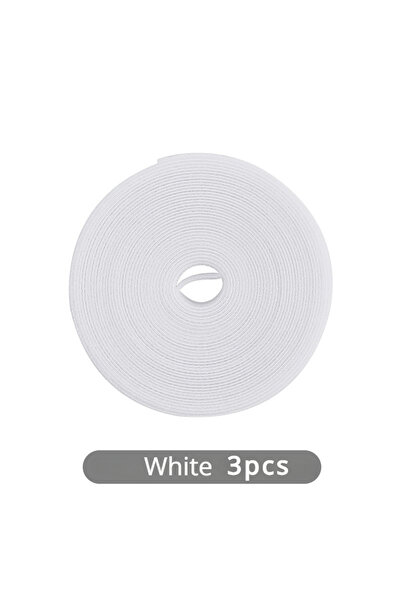 Choice4 منظم كابلات أبيض مكون من 3 قطع من مشابك فيلكرو 3M، أربطة كابلات، منظم...