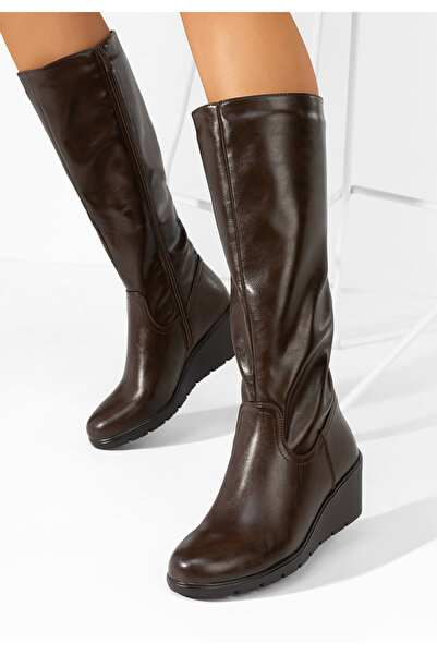 B T Shoes Μπότες με πλατφόρμα Norrie καφε