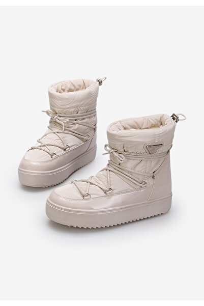 B T Shoes Γυναικείες Μπότες Χιονιού Andaraia μπεζ