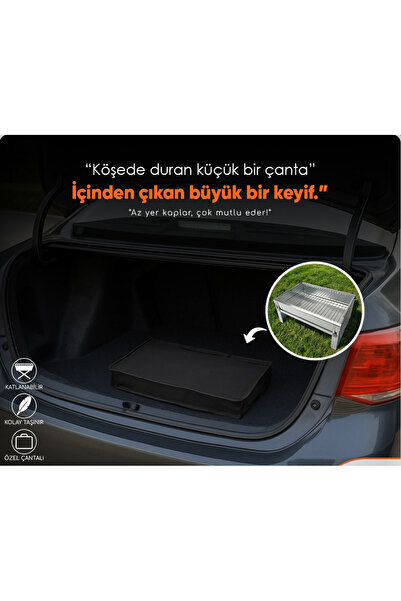 CYH MİRAÇ 40X30CM KATLANIR MANGAL ÇANTALI LAZER KESİM KÜÇÜK BOY