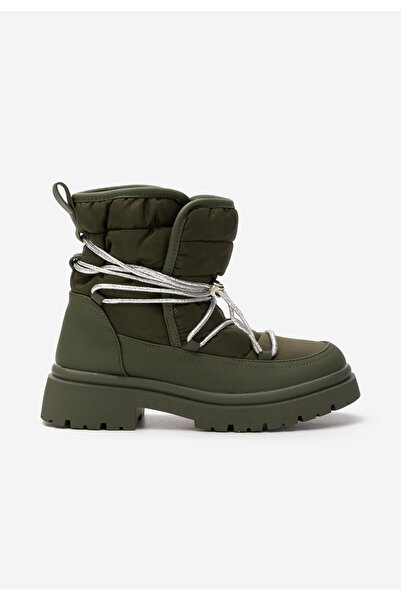 B T Shoes Γυναικείες Μπότες Χιονιού Haydee πρασινο