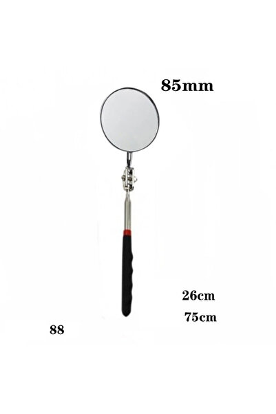 choice2 DUTRIEUX 85mmx75cm 360° Inspection Mirror LED Light Telesing Mirrors ...