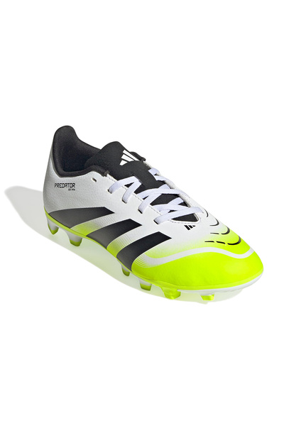 adidas Predator Club Fg/Mg J Pantofi de fotbal albi pentru copii JH8868