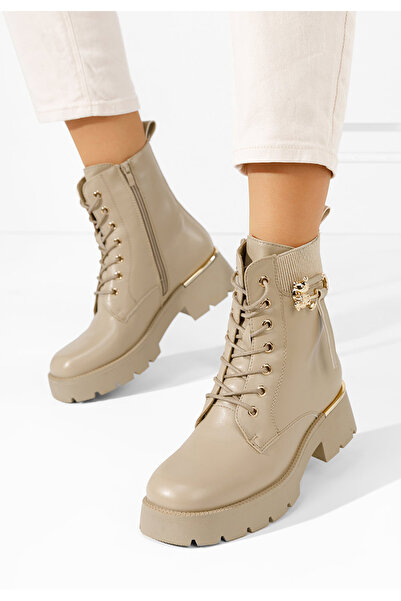 B T Shoes Αρβυλάκια γυναικεία Eryn V2 χακι