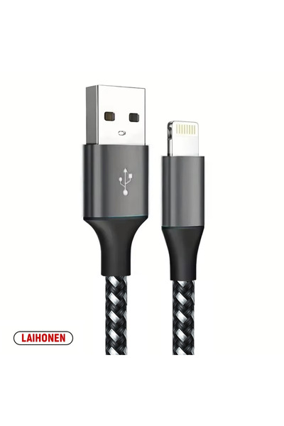 Choice24 2m 1PC Black 1M 2M 3M USB A To Lightning MFi Certified Cable For iPh...