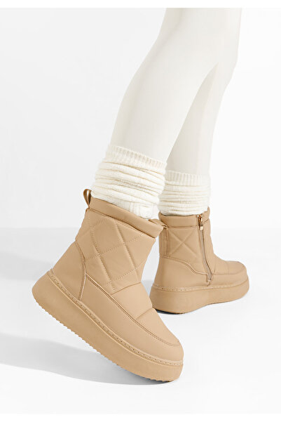 B T Shoes Khaki dámské sněhule Laguria