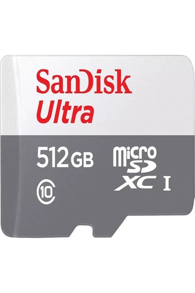 SanDisk Memory Card, 512GB, Grey and White