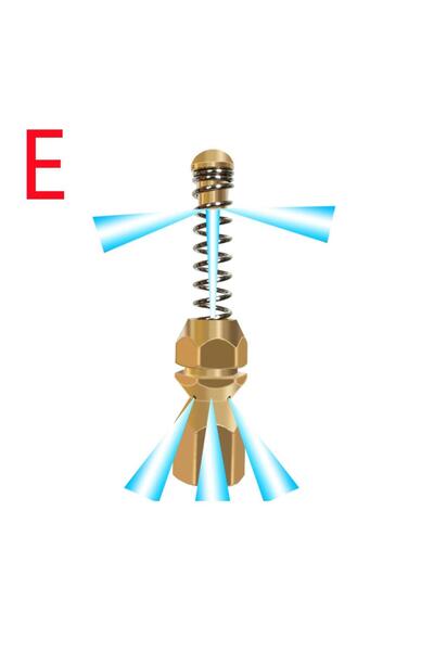 Choice4 فوهة تنظيف أنابيب الصرف الصحي المصنوعة من الفولاذ المقاوم للصدأ من ال...